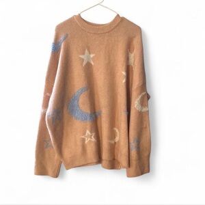 Rachael Moon/Stars Crewneck Sweater
